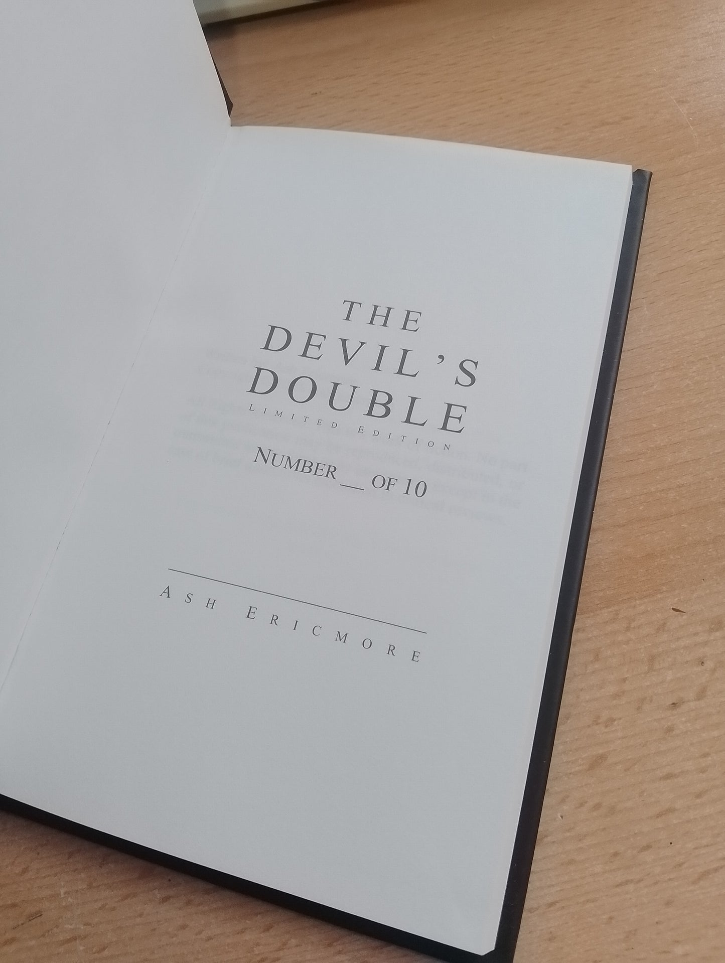 The Devil's Double - Limited Numbered Edition Hardback (Signed)
