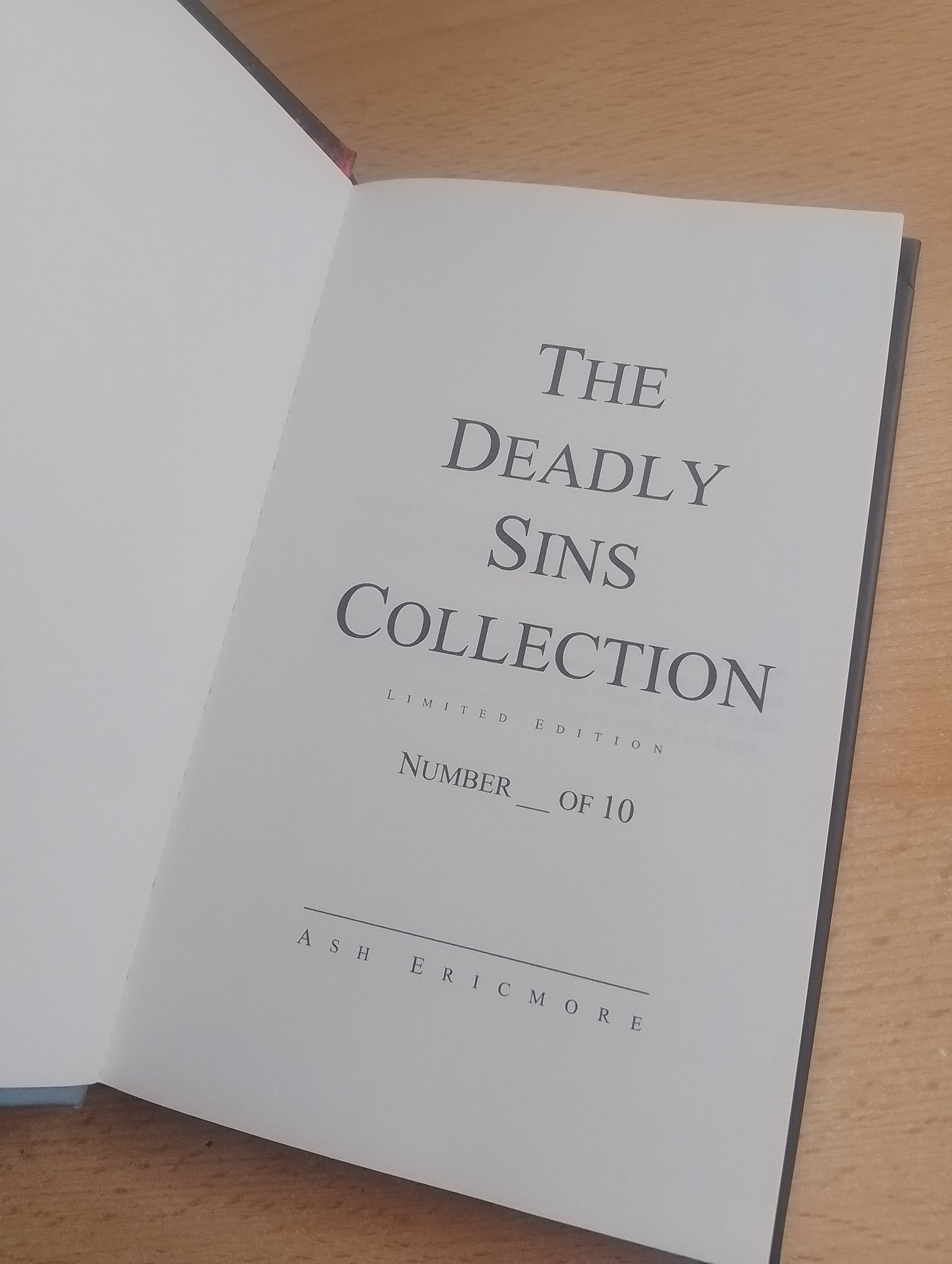 Summer of Sin - Limited Numbered Edition Hardback